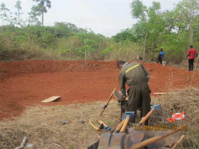 Erde für die Erdziegel